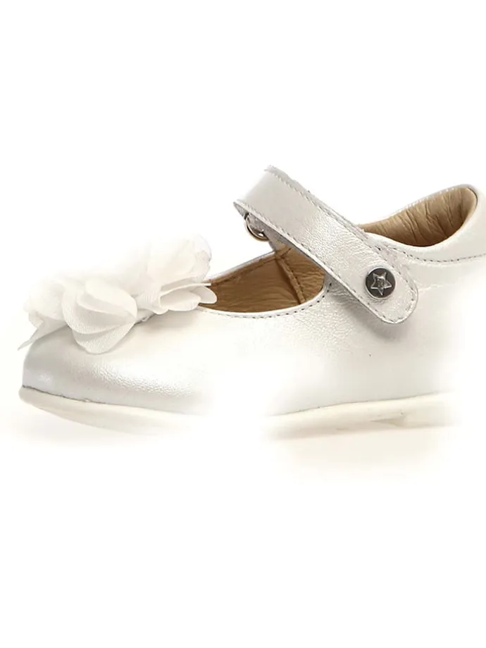 Leder-Ballerinas "Pennily" in Weiß