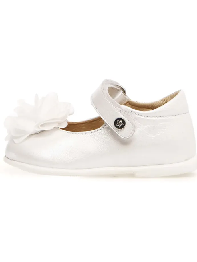 Leder-Ballerinas "Pennily" in Weiß