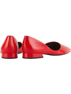 Leder-Ballerinas "Vivien" in Rot