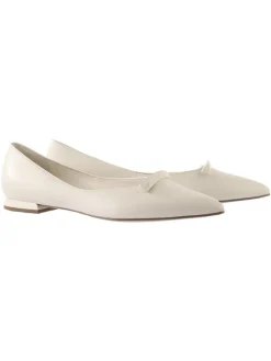 Leder-Ballerinas "Vivienne" in Creme