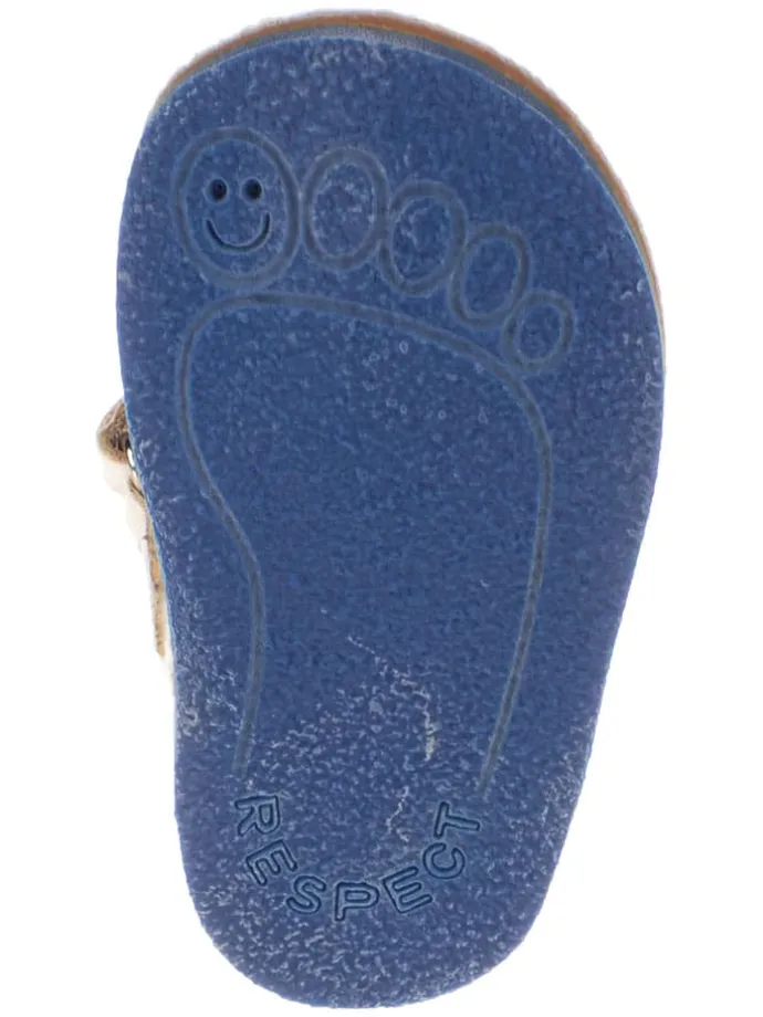 Leder-Barfuß-Ballerinas in Creme