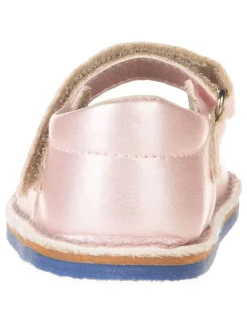 Leder-Barfuß-Ballerinas in Rosa