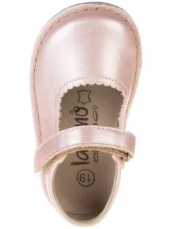 Leder-Barfuß-Ballerinas in Rosa