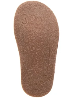 Leder-Barfuß-Ballerinas in Weiß