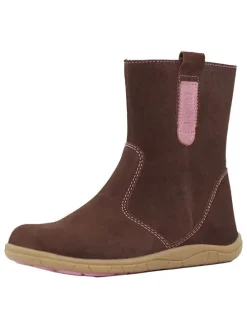 Leder-Barfuß-Boots in Braun