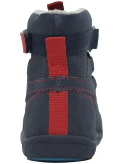 Leder-Barfuß-Boots in Dunkelblau