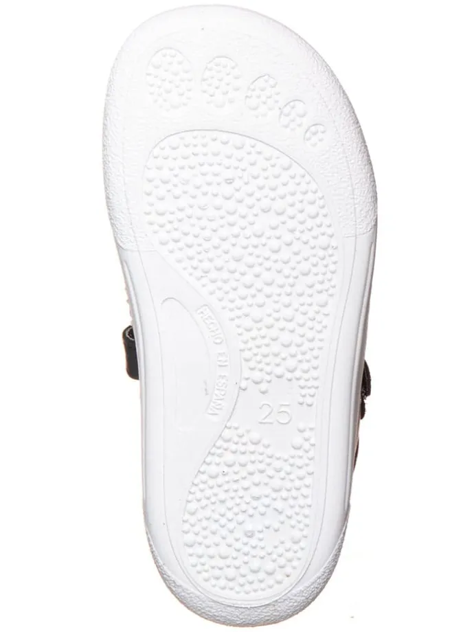 Leder-Barfußhalbsandalen in Dunkelblau