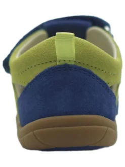 Leder-Barfuß-Halbsandalen in Blau