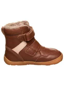 Leder-Barfußschuhe in Hellbraun