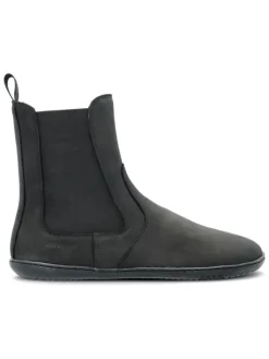 Leder-Barfußschuhe "Camden" in Anthrazit