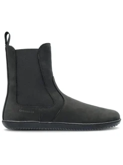 Leder-Barfußschuhe "Camden" in Anthrazit