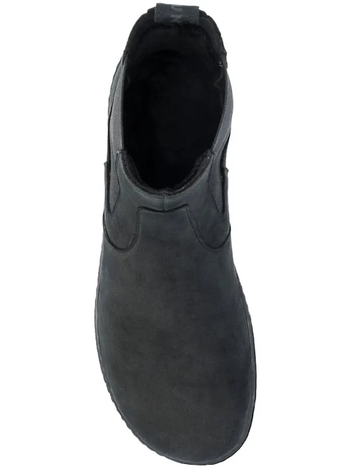 Leder-Barfußschuhe "Camden" in Anthrazit