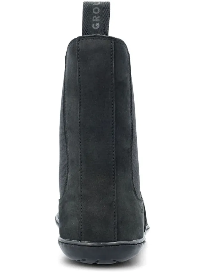 Leder-Barfußschuhe "Camden" in Anthrazit