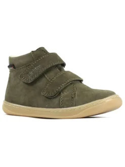 Leder-Barfußschuhe "Dash" in Khaki
