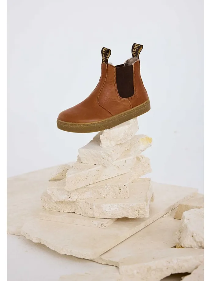 Leder-Barfußschuhe "Ene" in Hellbraun