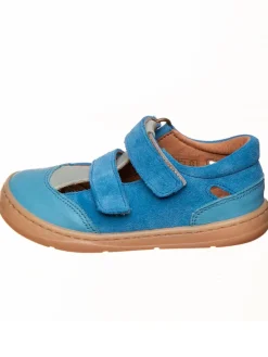 Leder-Barfußschuhe in Blau