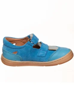 Leder-Barfußschuhe in Blau