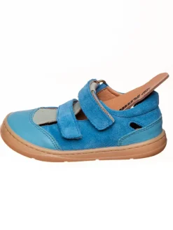 Leder-Barfußschuhe in Blau