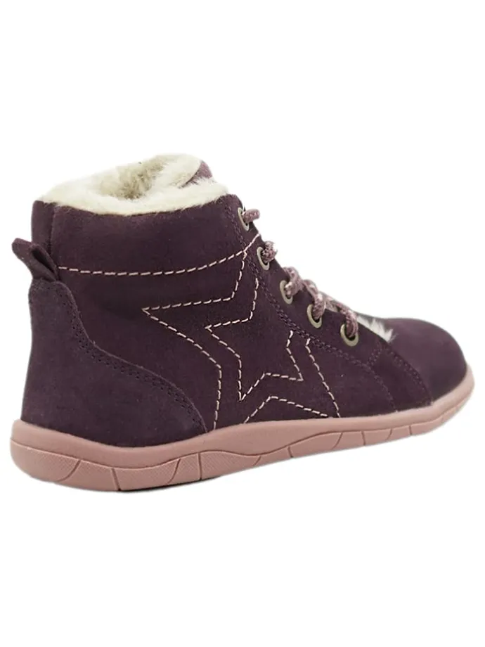 Leder-Barfußschuhe in Bordeaux