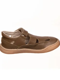 Leder-Barfußschuhe in Braun