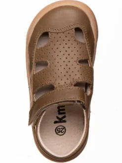 Leder-Barfußschuhe in Braun