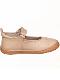 Leder-Barfußschuhe in Creme
