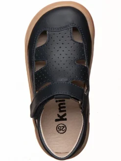 Leder-Barfußschuhe in Dunkelblau