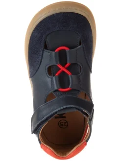 Leder-Barfußschuhe in Dunkelblau