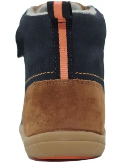 Leder-Barfußschuhe in Dunkelblau