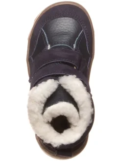 Leder-Barfußschuhe in Dunkelblau