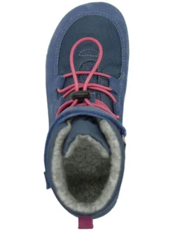 Leder-Barfußschuhe in Dunkelblau