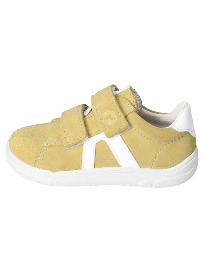 Leder-Barfußschuhe in Gelb