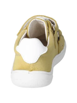 Leder-Barfußschuhe in Gelb