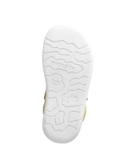 Leder-Barfußschuhe in Gelb