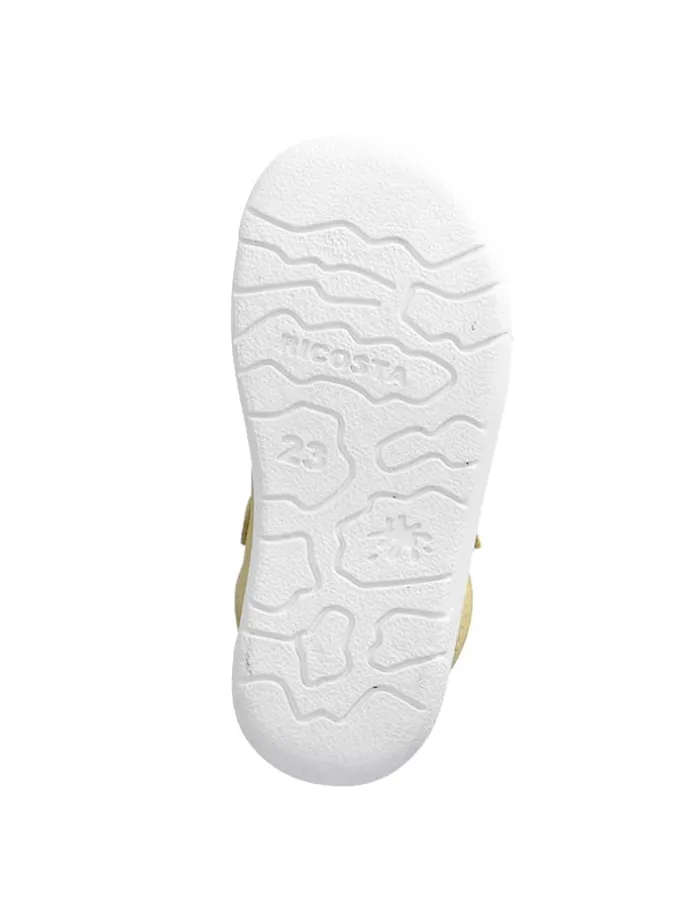 Leder-Barfußschuhe in Gelb