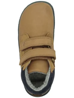 Leder-Barfußschuhe in Hellbraun