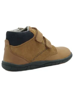 Leder-Barfußschuhe in Hellbraun