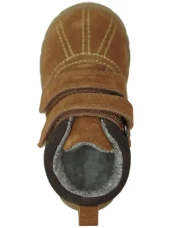 Leder-Barfußschuhe in Hellbraun