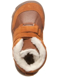 Leder-Barfußschuhe in Hellbraun