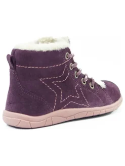 Leder-Barfußschuhe in Lila