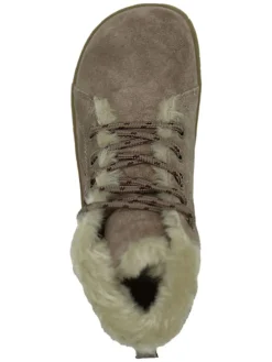 Leder-Barfußschuhe in Mauve