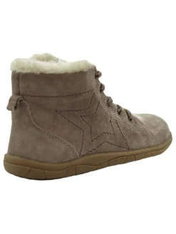 Leder-Barfußschuhe in Mauve