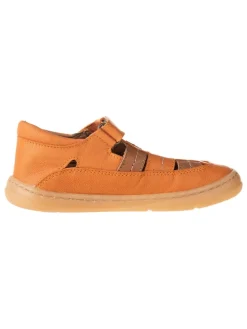 Leder-Barfußschuhe in Orange