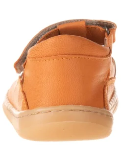 Leder-Barfußschuhe in Orange