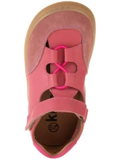 Leder-Barfußschuhe in Pink