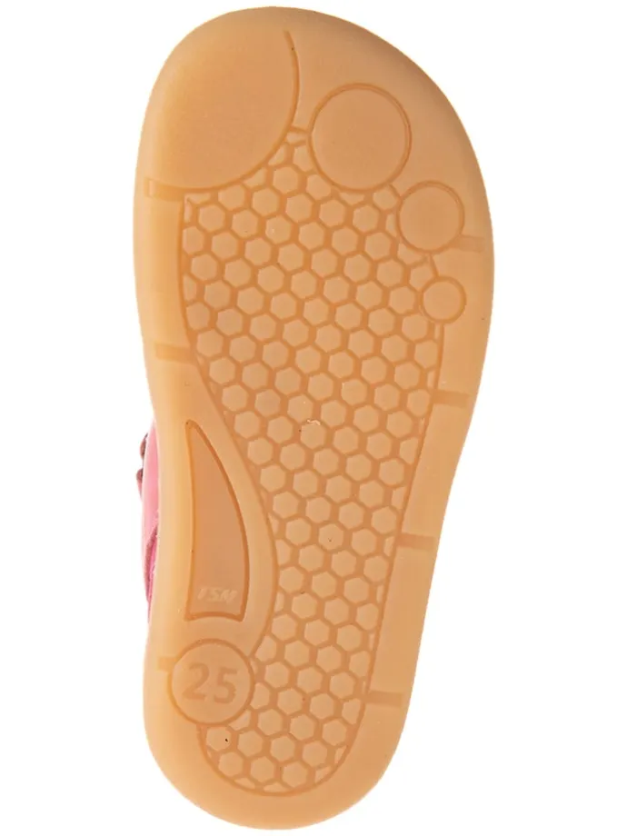 Leder-Barfußschuhe in Pink