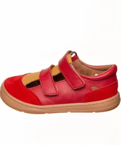 Leder-Barfußschuhe in Rot