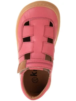 Leder-Barfußschuhe in Rot