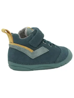 Leder-Barfußschuhe in Türkis