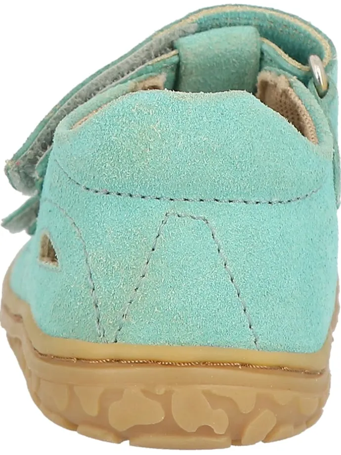 Leder-Barfußschuhe "Nando" in Türkis